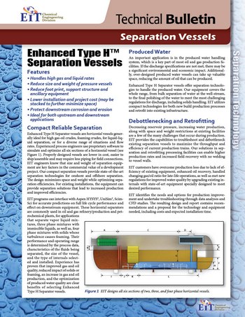 Tech Bulletin 801 Enhanced Type H Separation Vessels
