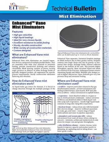 Tech Bulletin 405 Enhanced Vane Mist Eliminator