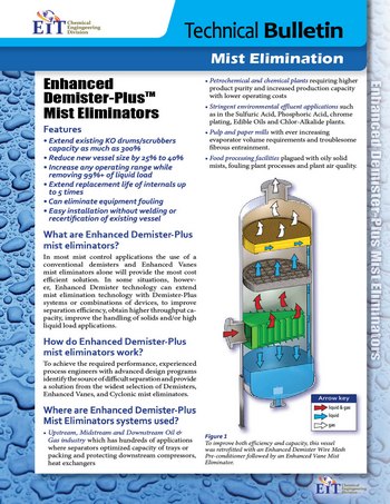 Tech Bulletin 406 Enhanced Demister-Plus